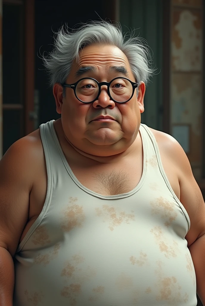 ((White background)), ((B&W)), (((Line art)), Japan Old Man, Drunkard, Expressionism, Realism, Contemporary Art, (((Super Obese))), 35mm, Canon, UHD, Masterpiece, c Accurate, Super Detail, Award-Award-Awarded, High Detail, Hi-Res, 8K --auto --s2