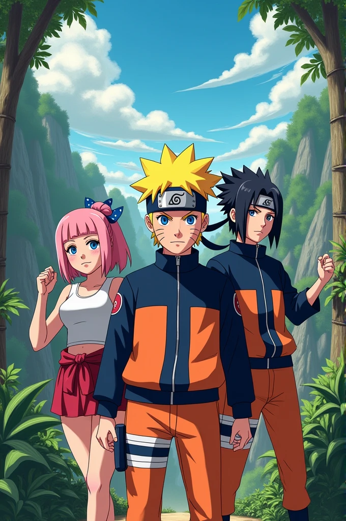 Naruto images alluding to September 15 in Costa Rica