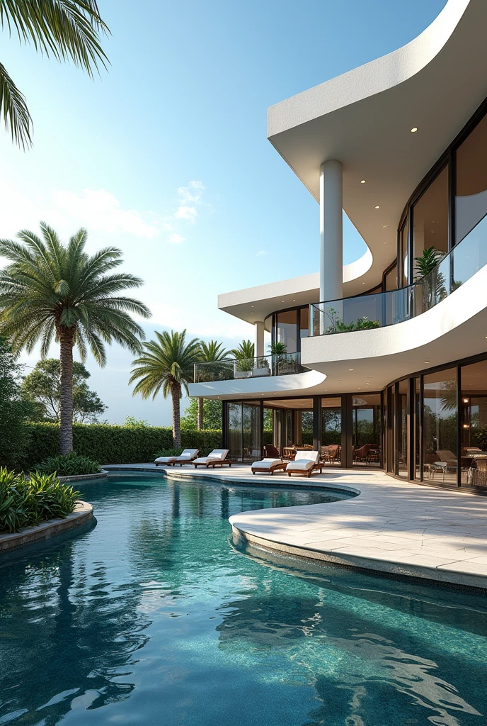 Villa Mercedes Benz House with Pool