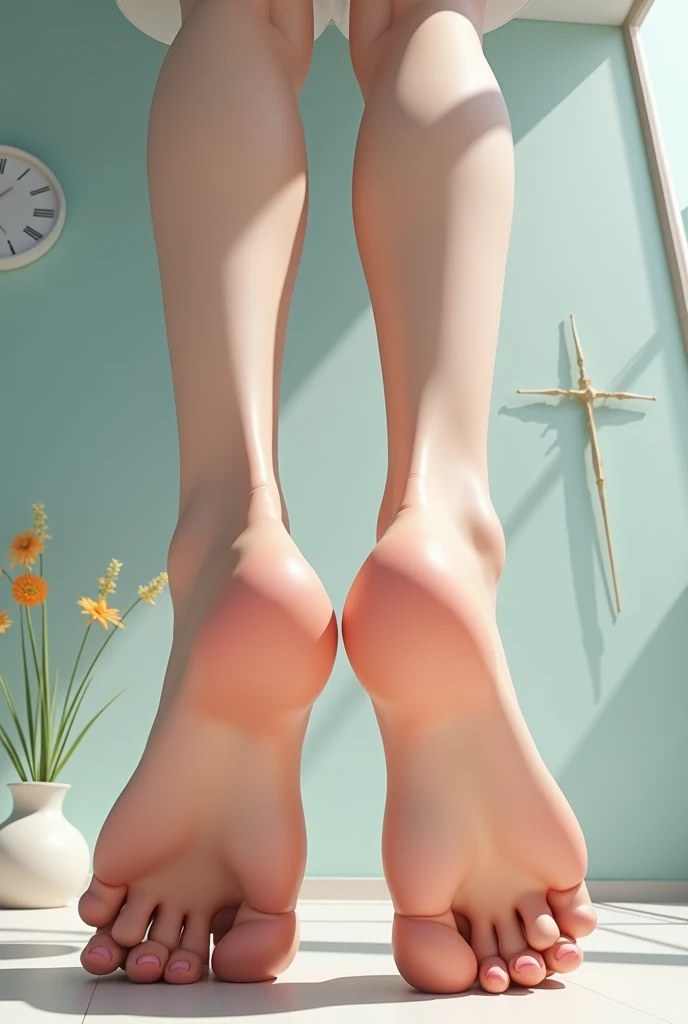 nude, ass and soles, extremely long soles, titan soles, titan feet, extremely long toes, super long soles and toes, correct foot anatomy