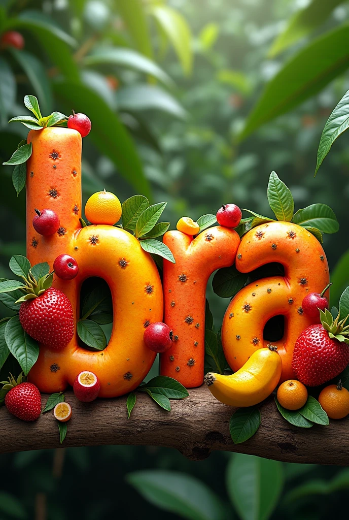 palabra Tastyhecha con fruta exotica