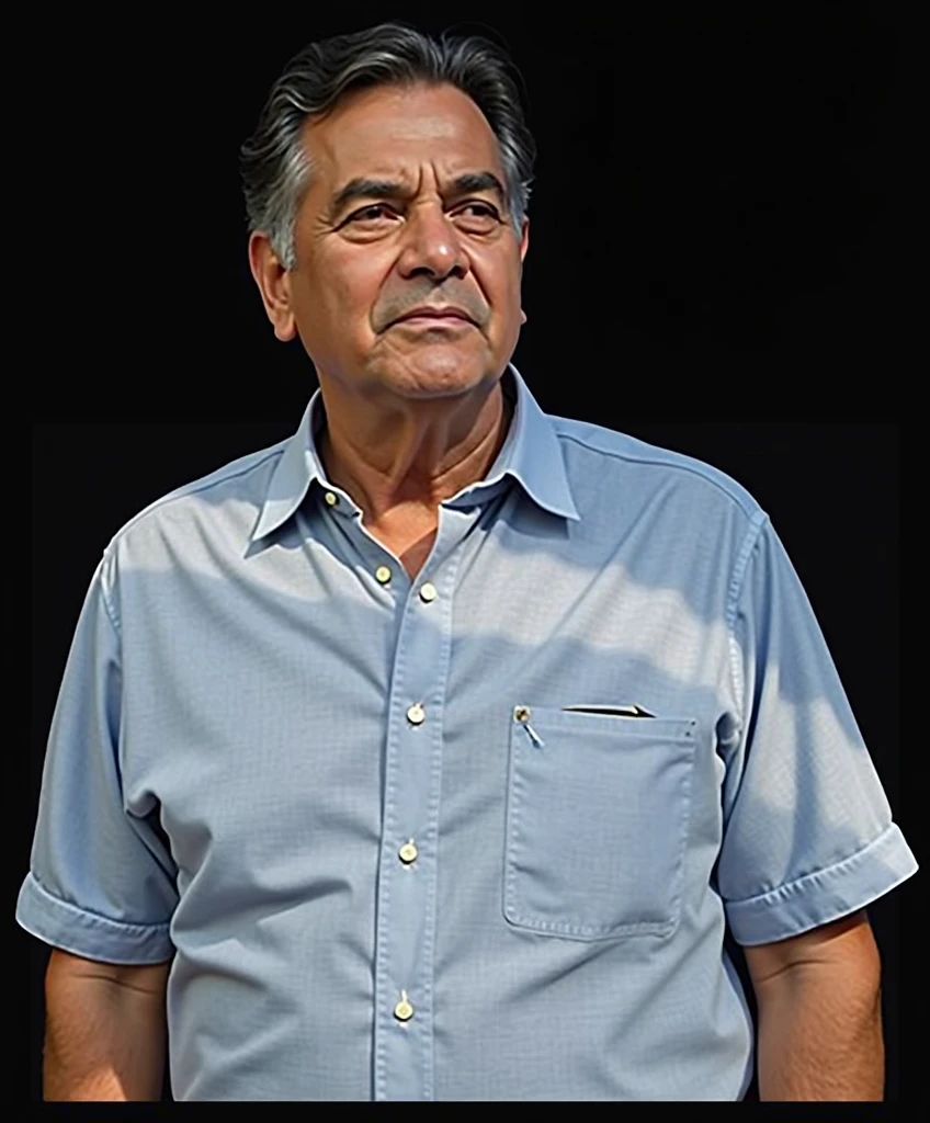 Create an image with politician Alfredo Nascimento in the window of an airplane