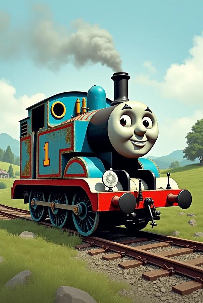 thomas train turn old
easy drawing