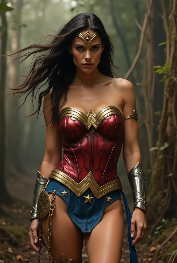 Some gangster were caught the Wonder Woman and remove all her clothes and touching her body parts