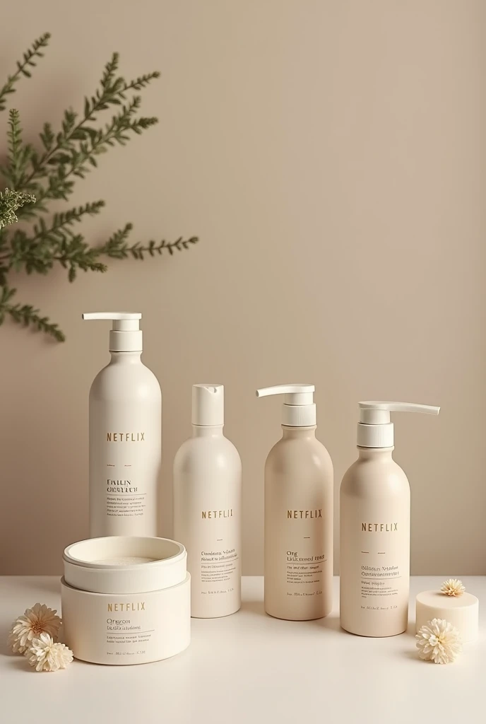 Orgnaic soap, lotion, face wash, cream, serum, brand name: NETFLIX