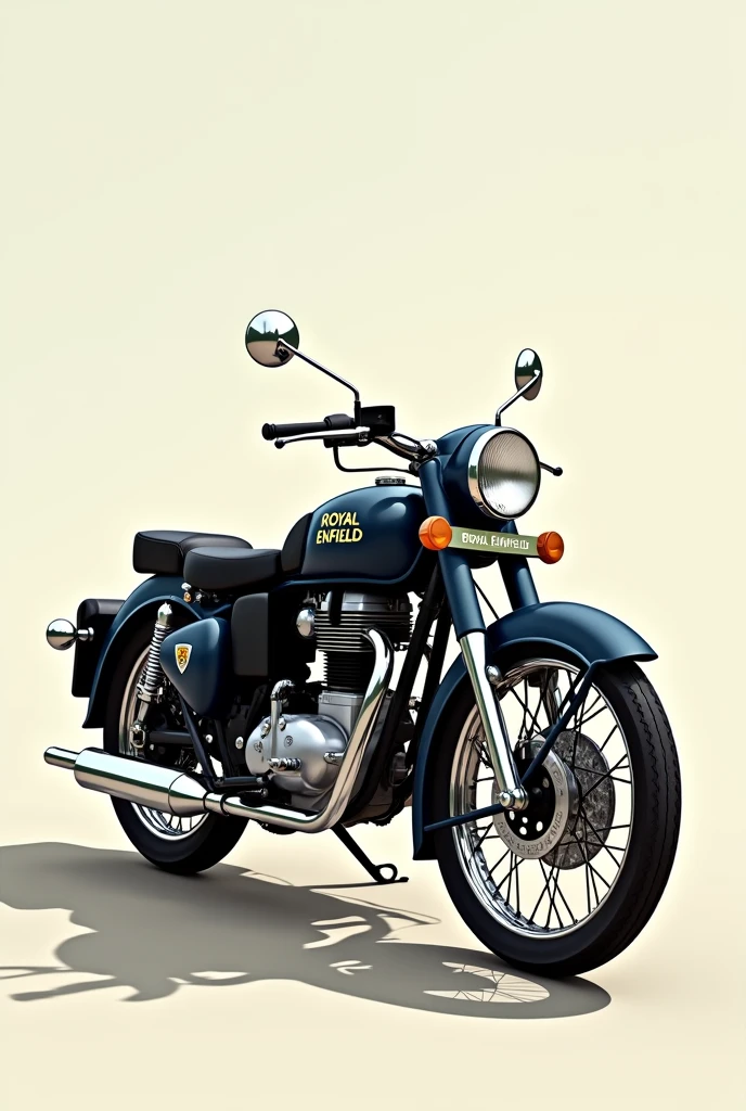 Royal enfield bike 2d image facing Crosley right
