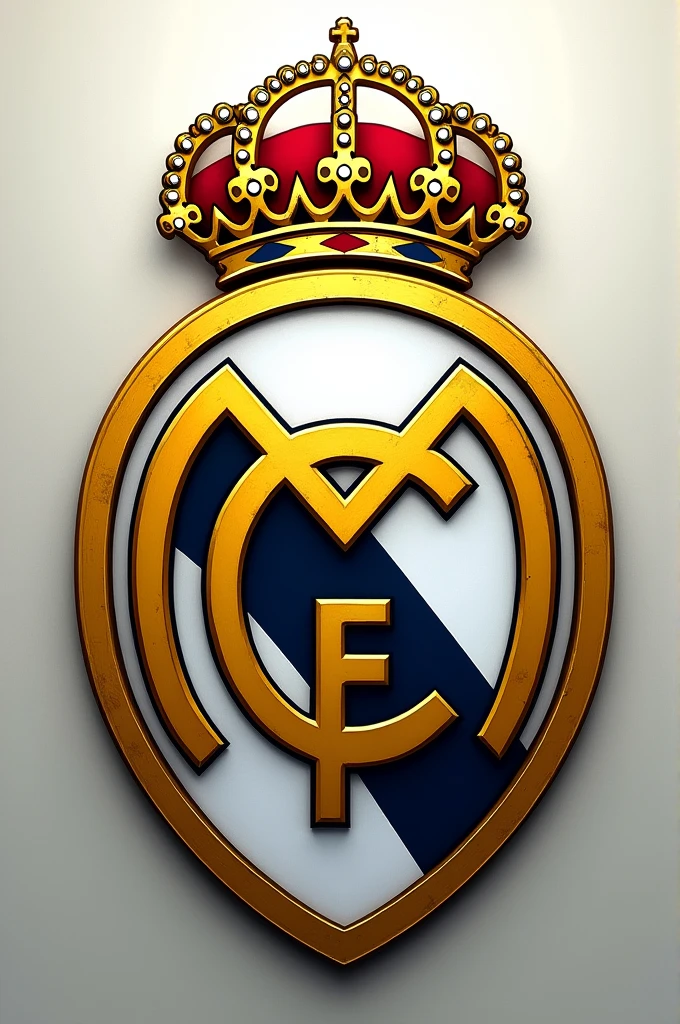 Put together each half of the shields of the Real Madrid and Colo Colo teams