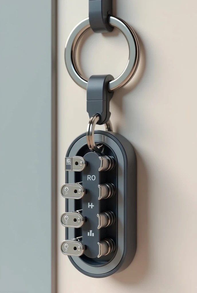 The idea is a keychain that allows you to organize your keys efficiently.. This idea consists of a small box that stores the keys and through a button mechanism, allows the user to choose which key they want, saving time and eliminating the disorganization that traditional key chains create.
An important point, is the person to whom the keychain is intended, It may be a young adult who can purchase the product or an older person who may have difficulty walking looking for keys due to vision problems., diseases such as Parkinson's, etc.