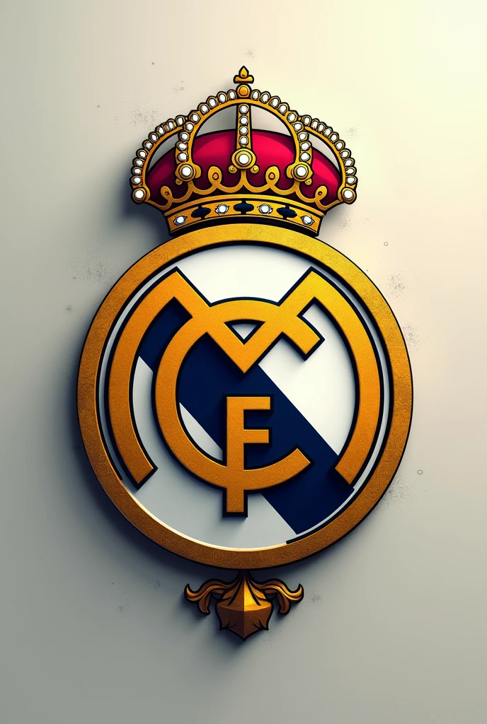 Put together each half of the shields of the Real Madrid and Colo Colo teams