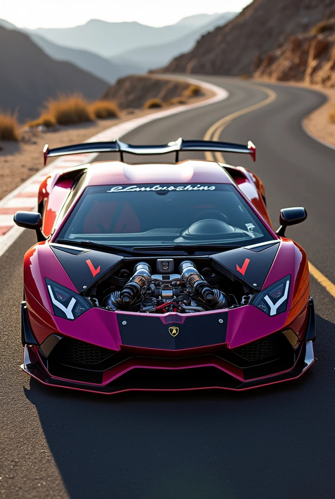 Lamborghini Aventador with twin turbo and v16 engine
Engine