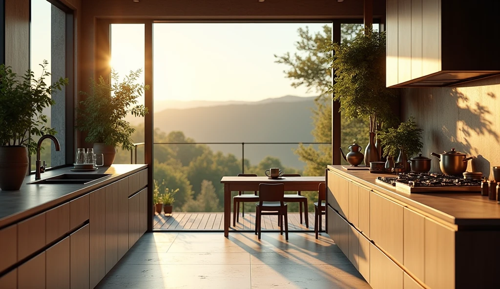 A beautiful kitchen view