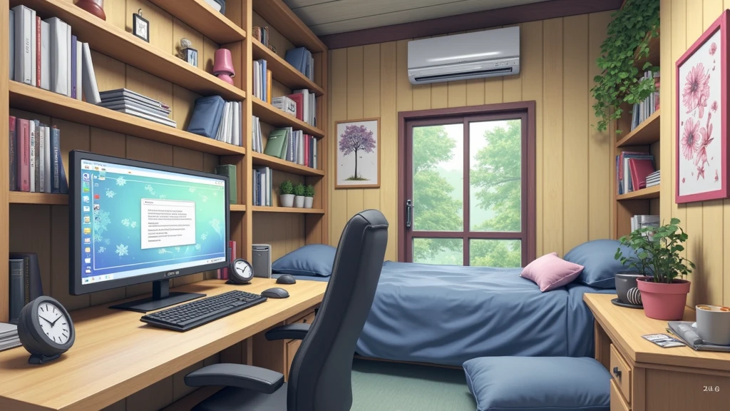 a bedroom of a nerdy anime girl, (no-character:1.4), masterpiece, precision, realistic