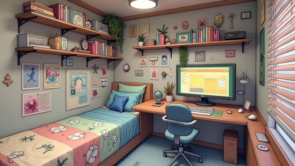a bedroom of a nerdy anime girl, (no-character:1.4), masterpiece, precision, realistic