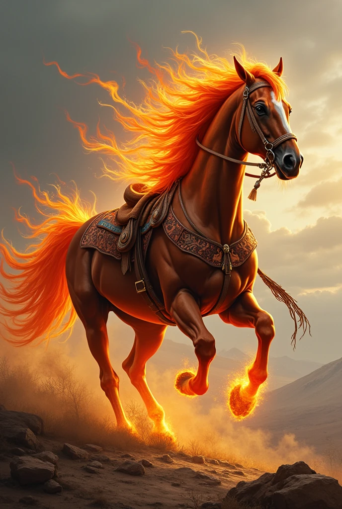 flamming horse native american