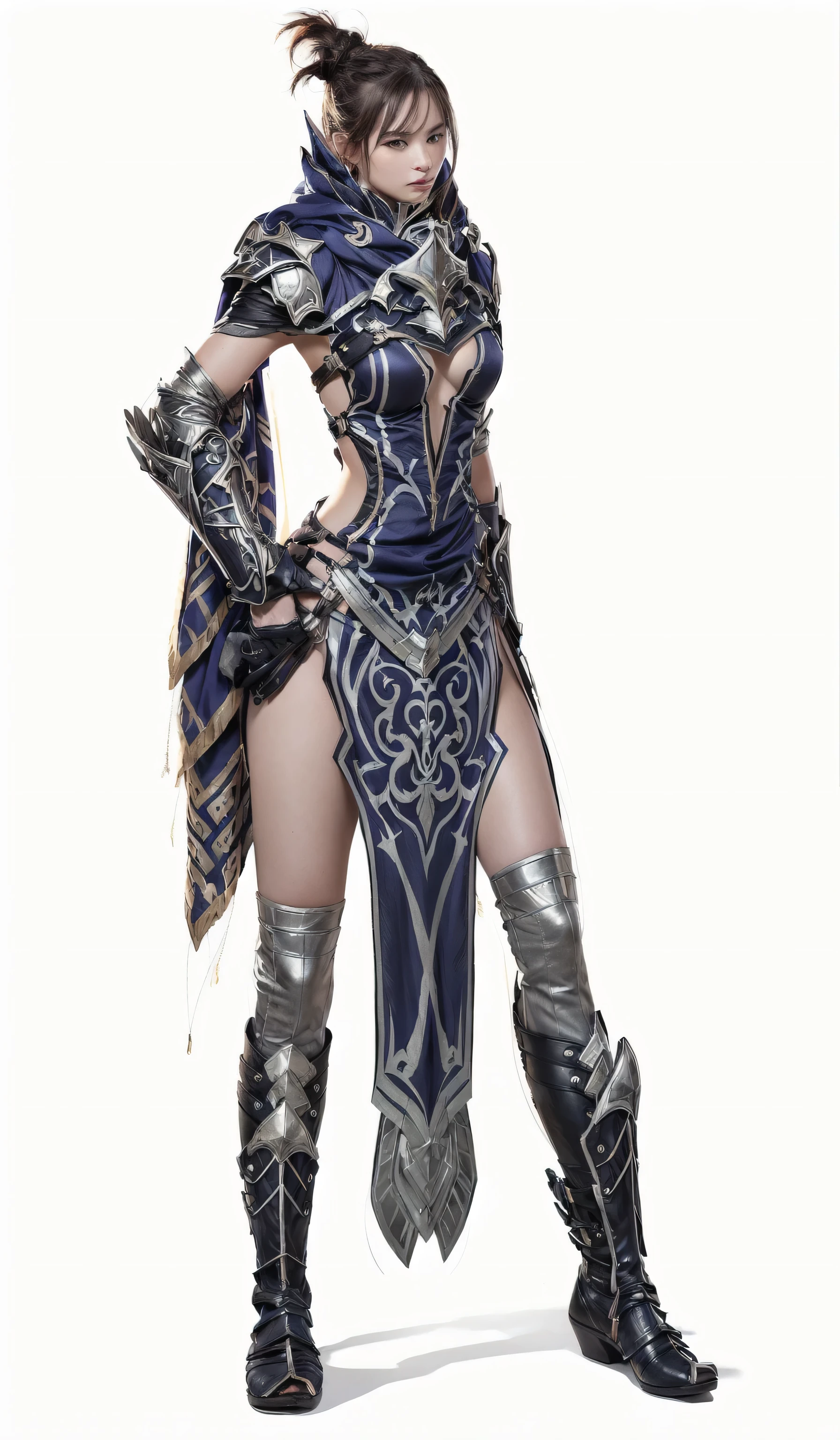 a close-up of a woman in armor with a sword, fantasy paladin woman, epic and exquisite character art, beautiful full-body concept art, north adult female warrior, very stylish fantasy armor, detailed full body concept art, seductive elf princess knight, shadowverse character concept, girl in armor, elven armor, fantasy armor, por Shen Zhou, Fantasy character art