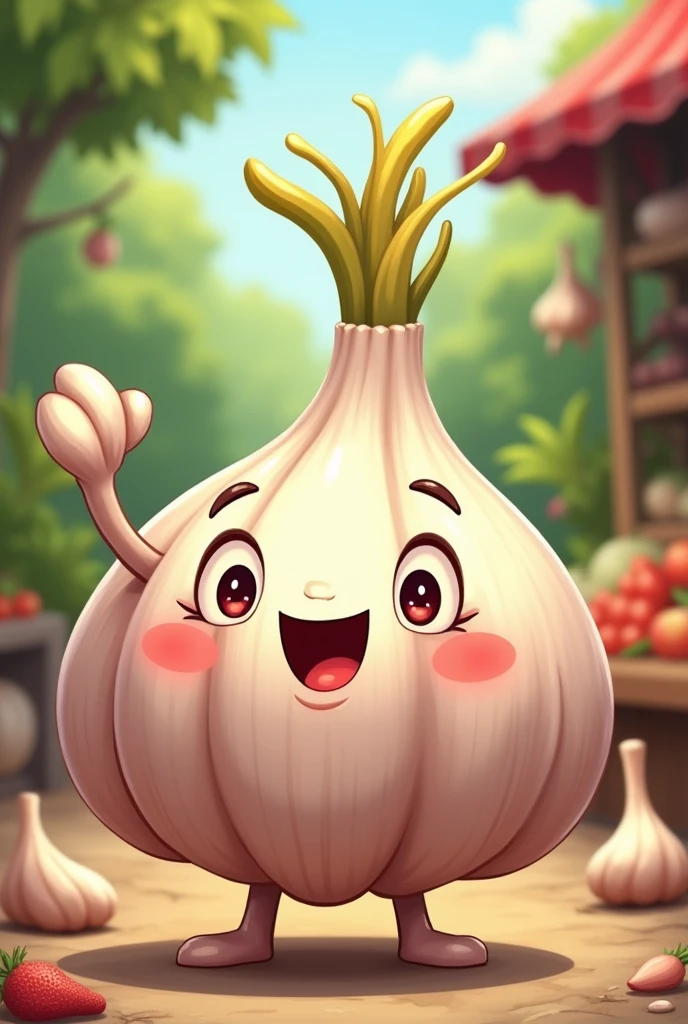 garlic　mascot
