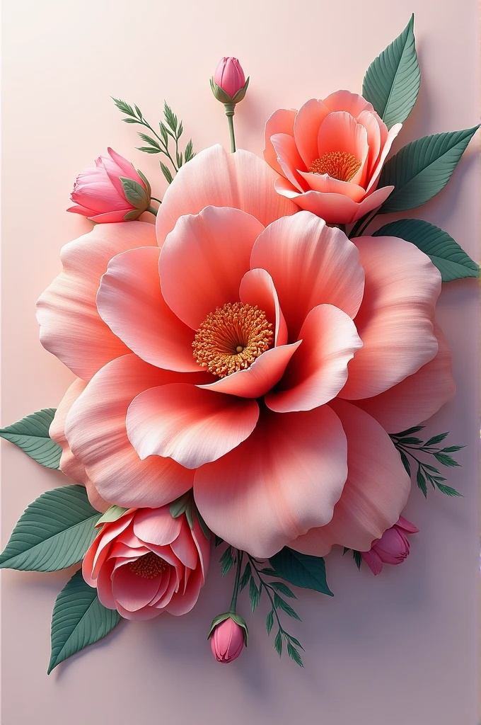 A flower for the initials D+ A 