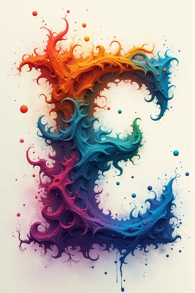 S letter full of colours