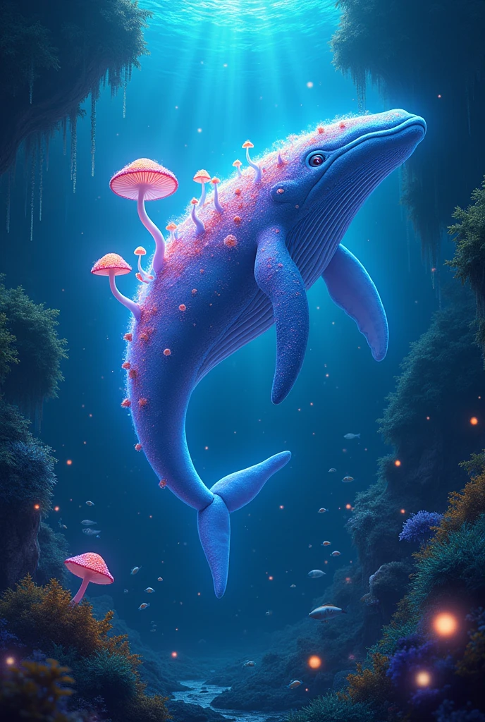A magic mushroom whale