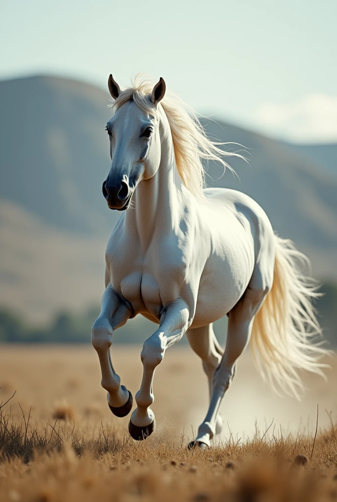 running white horse for wallpaers
