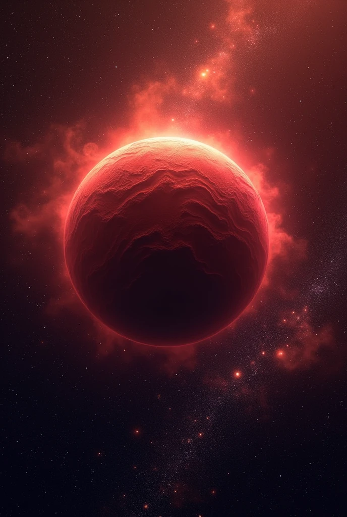 Create red planet in galaxy 