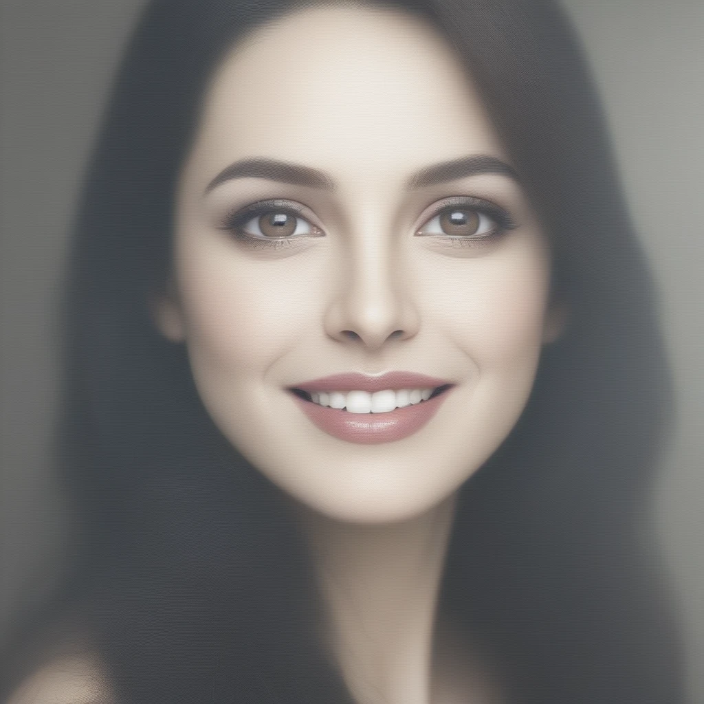 a beautiful young woman with long dark brown hair, 2, lovely smile, posing gracefully, cinematic lighting, very detailed face, extremely detailed eyes and lips, detailed skin texture, photorealistic, award winning digital art, cinematic composition, dramatic lighting, rich warm tones