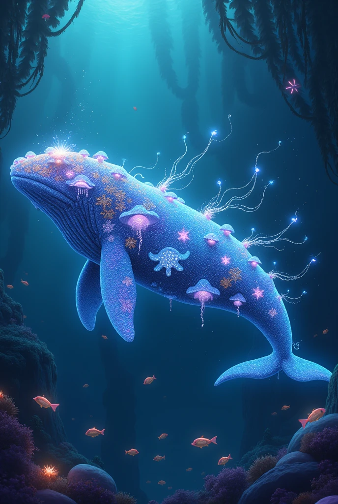 A magic mushroom whale