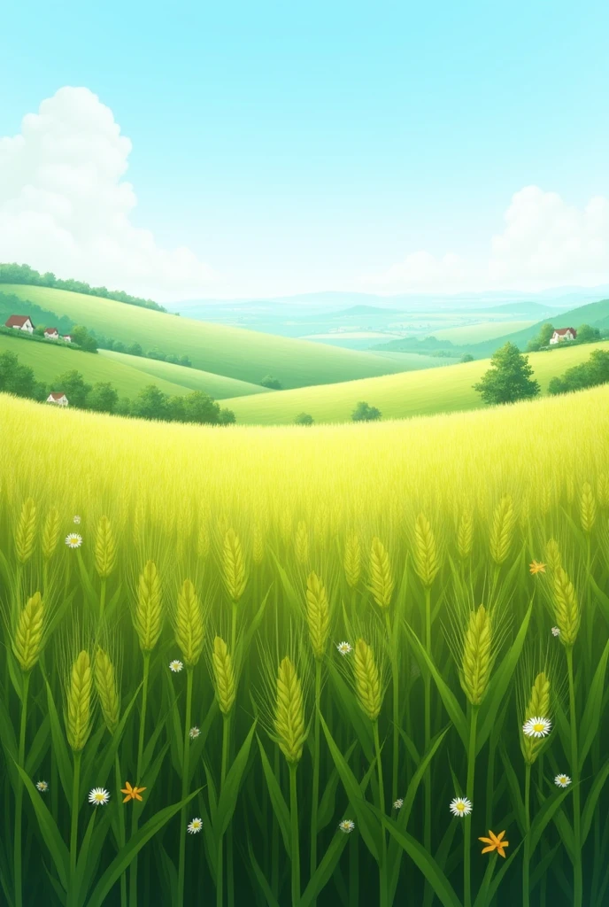 oat pasture, vertical