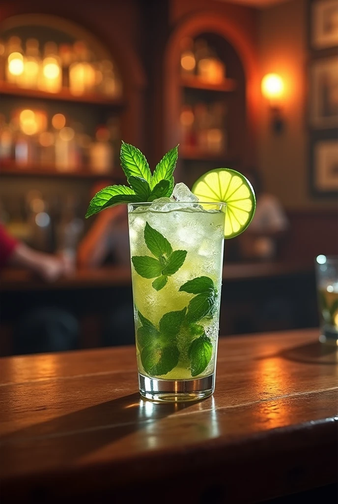 mojito at the pub bar