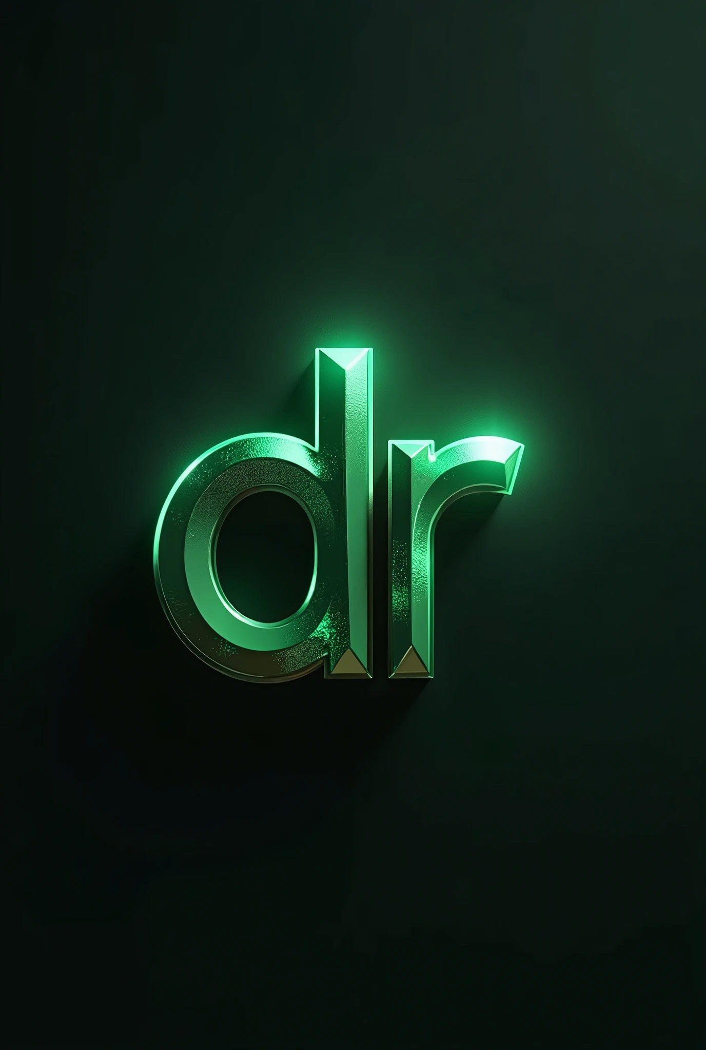 {
"size": "1024x1024",
"prompt": "A metallic green logo featuring the characters 'D3R' in a sleek, futuristic font. The logo has a reflective, shiny surface with a subtle texture, giving it a high-tech appearance. The green metallic color should have depth, with light reflections creating a gradient effect. The background is dark with a soft glow around the logo to make it stand out."
}