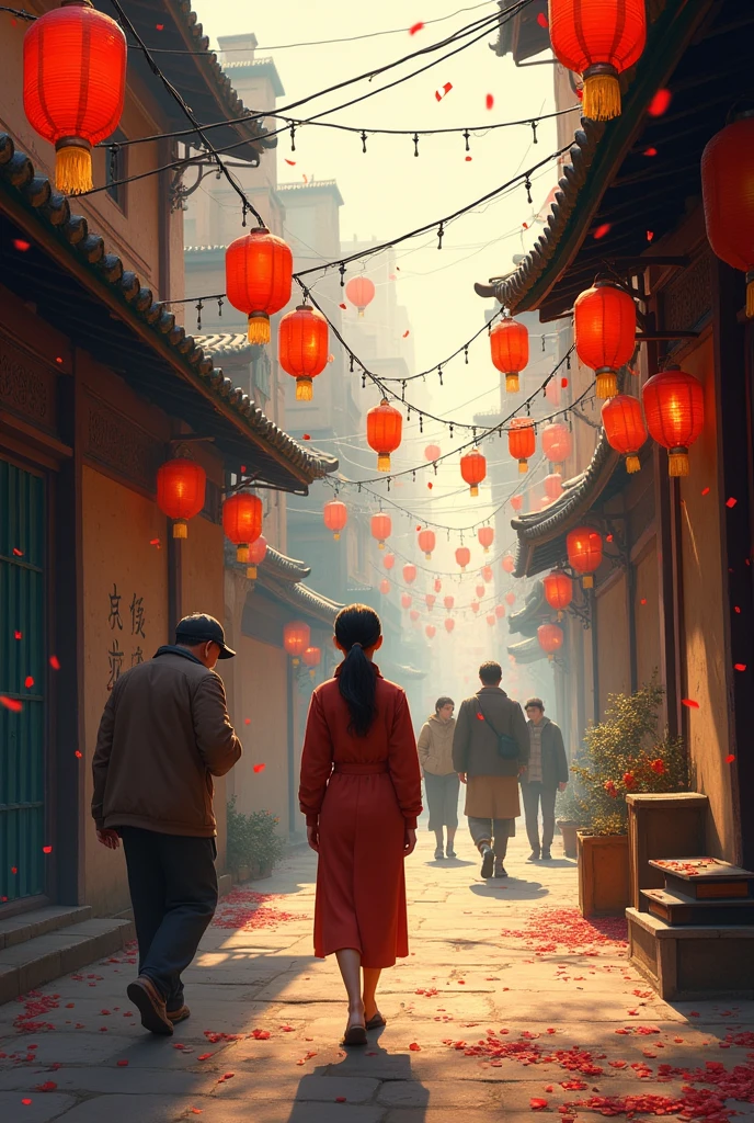 Return to Beijing,Traces of the lanterns are still there,Firecrackers and confetti have not been swept away in a remote alley。Looking around wearing new clothes,Pedestrians immersed in the festive atmosphere,Fan Xian couldn't help but regret。I decided to go to Cangshan again on the fourth day of the new year,I seem to have missed the excitement of the lanterns in the first month of the year。
