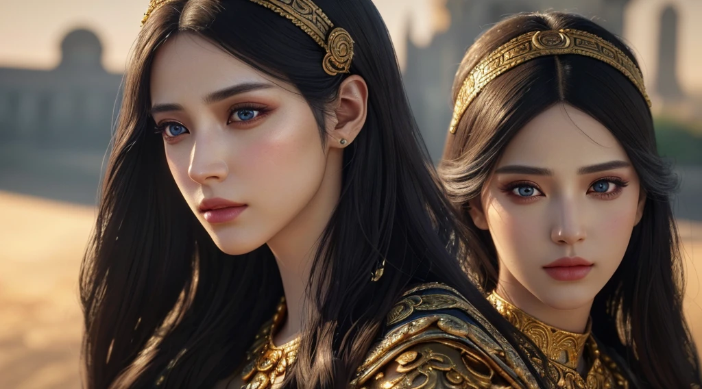 a poor woman in ancient times, beautiful detailed eyes, beautiful detailed lips, extremely detailed eyes and face, long eyelashes, well dressed, realistic anime character, 3d, (best quality,4k,8k,highres,masterpiece:1.2),ultra-detailed,(realistic,photorealistic,photo-realistic:1.37),highly detailed, cinematic lighting, dramatic shadows, intricate details, ornate clothing, rich textures, warm colors, golden hour lighting,full body reference