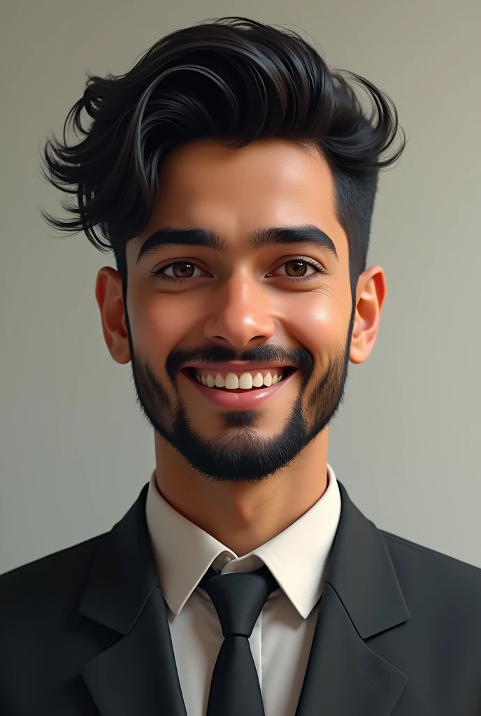 20yrs old nepali boy little beard also from kahatriya origin formal dress and white skin real look