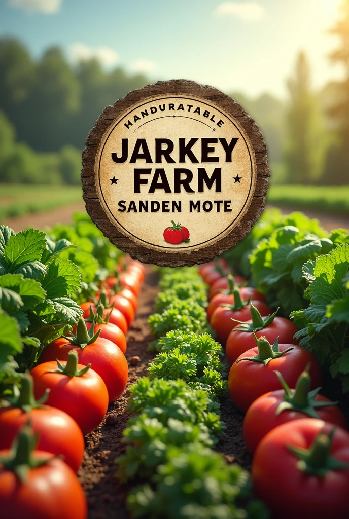 Here at the farm、logo、vegetables