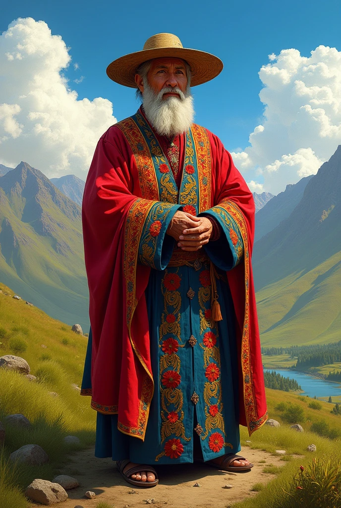 Draw a rich Kyrgyz