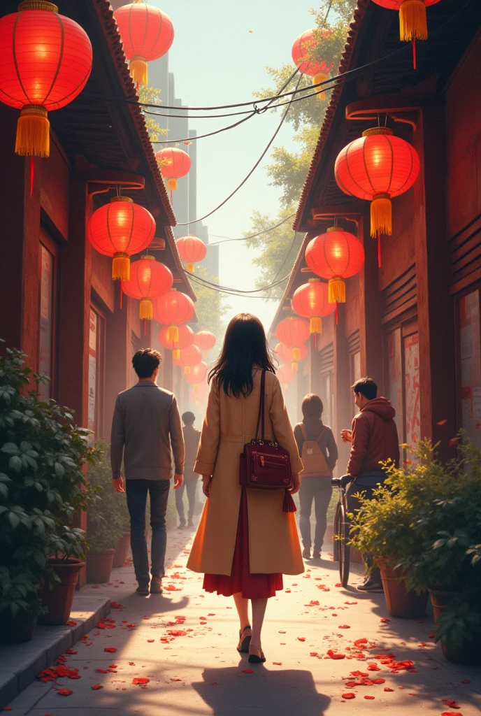Return to Beijing,Traces of the lanterns are still there,Firecrackers and confetti have not been swept away in a remote alley。Looking around wearing new clothes,Pedestrians immersed in the festive atmosphere,Fan Xian couldn't help but regret。I decided to go to Cangshan again on the fourth day of the new year,I seem to have missed the excitement of the lanterns in the first month of the year。
