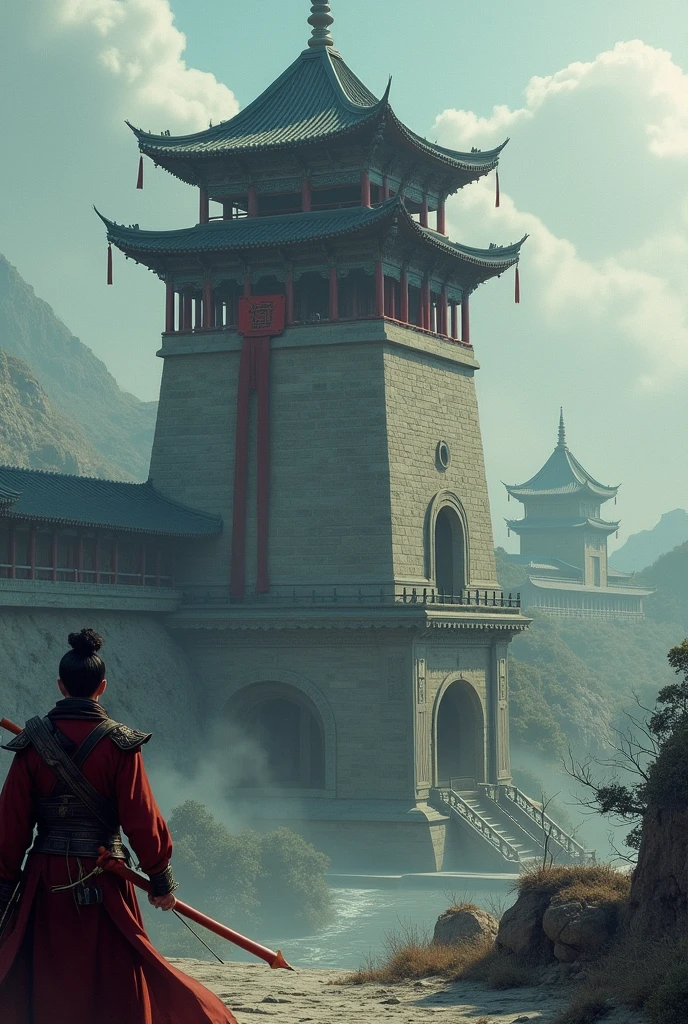 In ancient China, the battlefield was finished, the dusk, the dead soldiers, the broken flag, the broken city wall