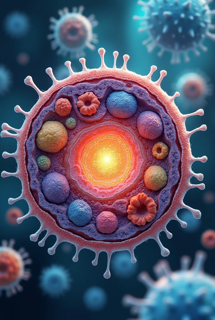 a highly detailed illustration of cell division, molecular biology, cellular anatomy, mitosis, meiosis, eukaryotic cell, prokaryotic cell, intricately detailed microbiology, microscopic view, scientific diagram, detailed cutaway, technical cross-section, molecular machinery, genetic code, DNA replication, (best quality,4k,8k,highres,masterpiece:1.2),ultra-detailed,(realistic,photorealistic,photo-realistic:1.37),intricate, scientific, laboratory, microscope, biology, anatomy, scientific illustration