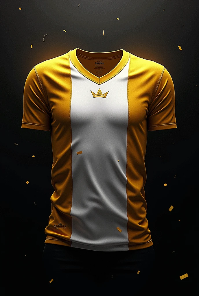 White and gold team colour blackground