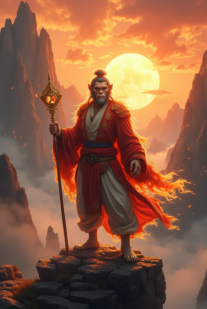 Black Myth Wukong SUN WUKONG "Illusion" || Premium Matte Canvas Stretched