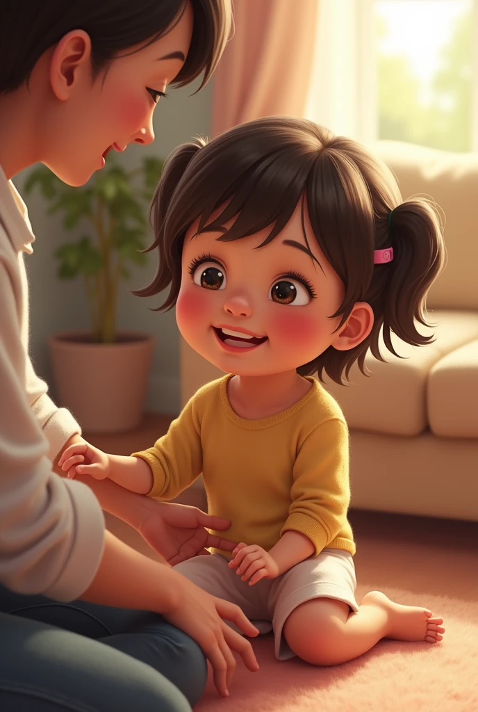  girl's belly gets tickled in real life