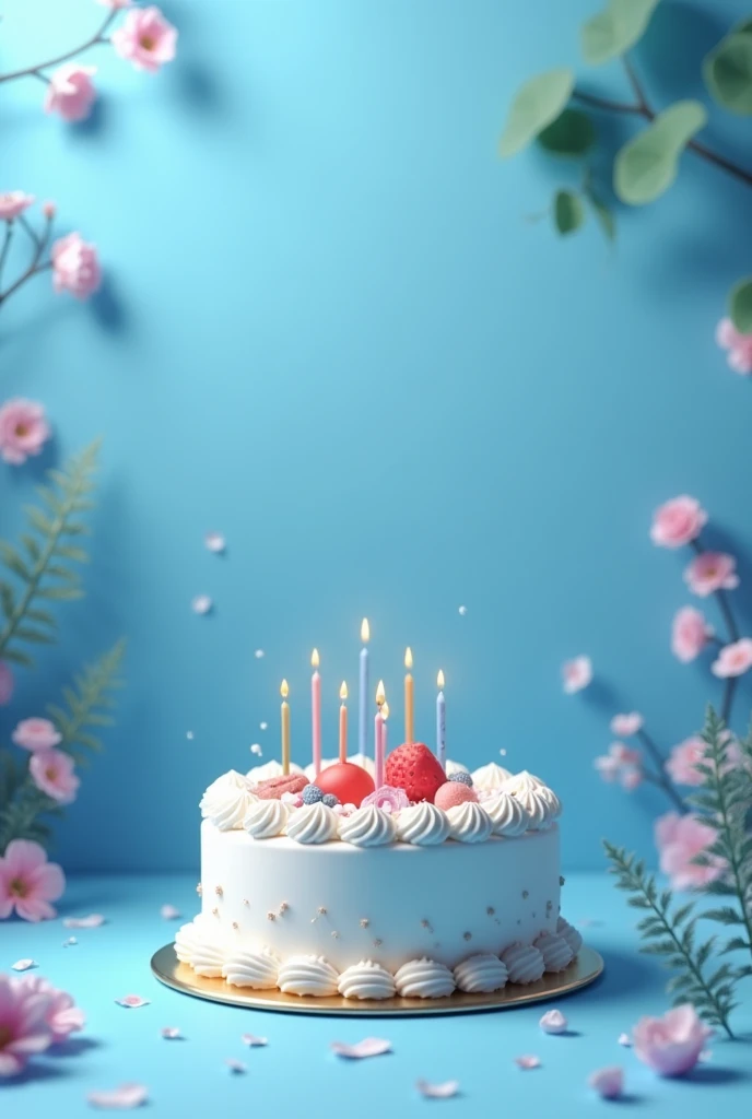 Give a birthday wish picture with the name of SIVASANGARI, birthday cake , blue theme Without any girl for 23rd birthday