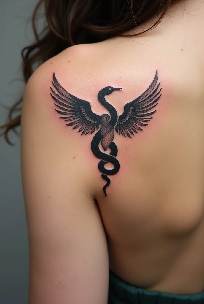 tatoo, with the meaning prudent as a serpent but without malice as a dove 