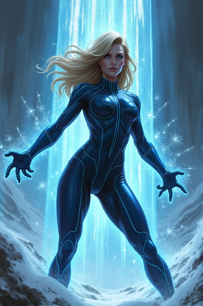 Madame Rush The woman with elastic power held Madame&#39;s legs to the ground and threw her into the freezing ray,She was frozen stretching her torso so she could physically absorb an enemy.