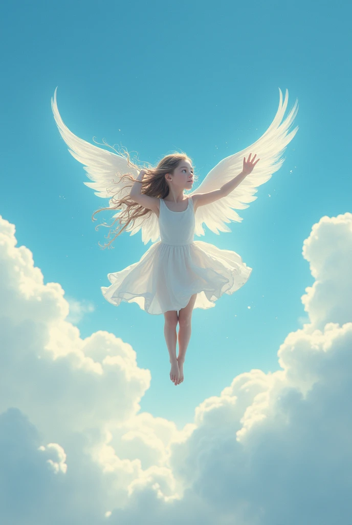 Girl in sky