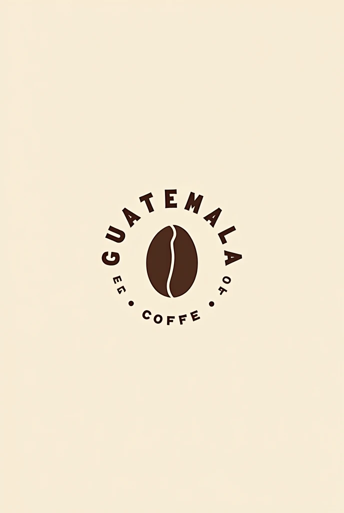 Minimalist coffee brand logo with Guatemalan details