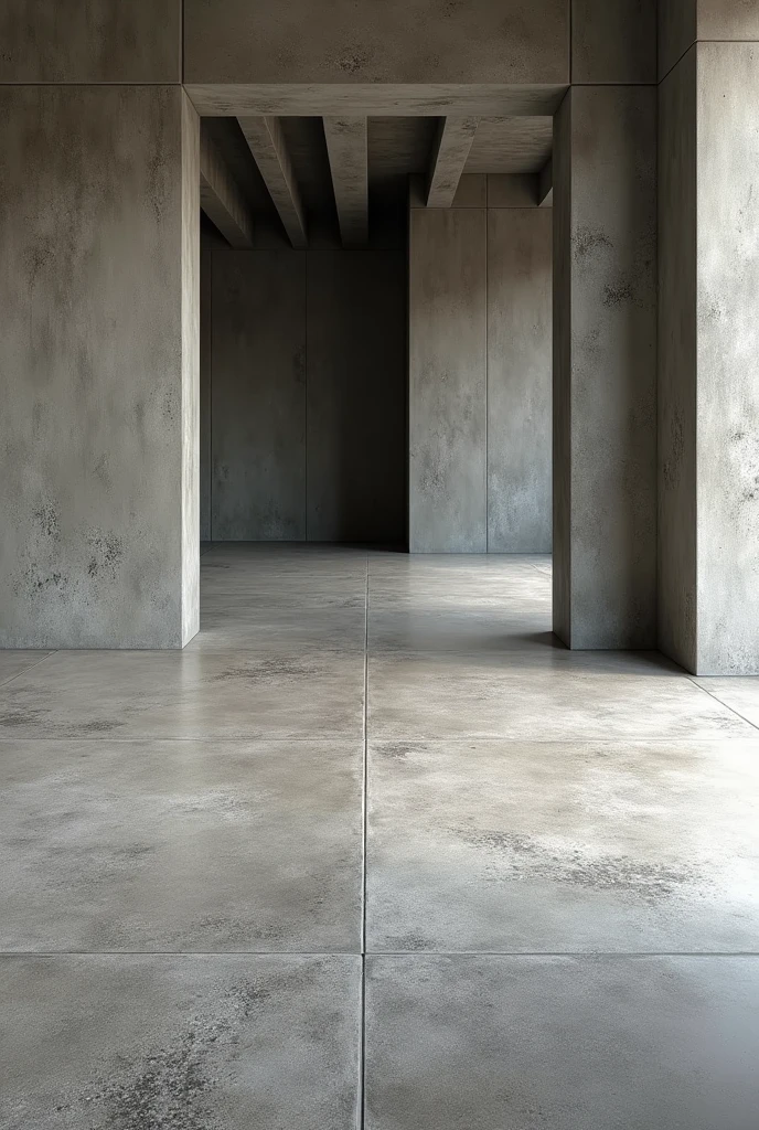 Granite and concrete floor 