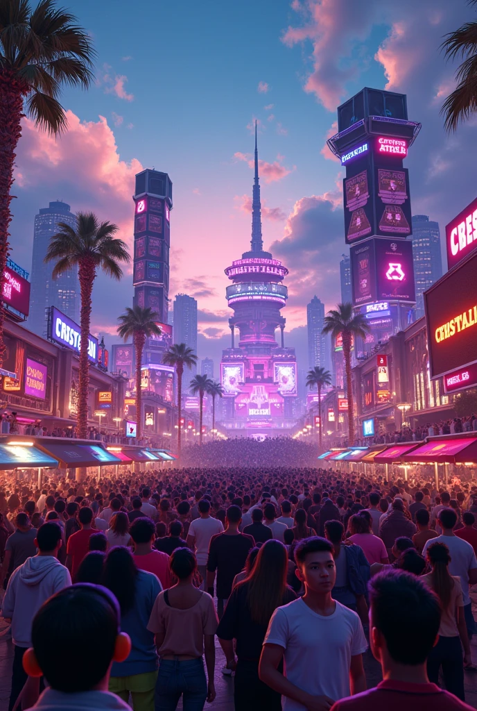 Image by Cristian: Music and gamer festival theme. For the music festival, . For the gamer aspect, Add details like video game consoles and music with Cristian's name