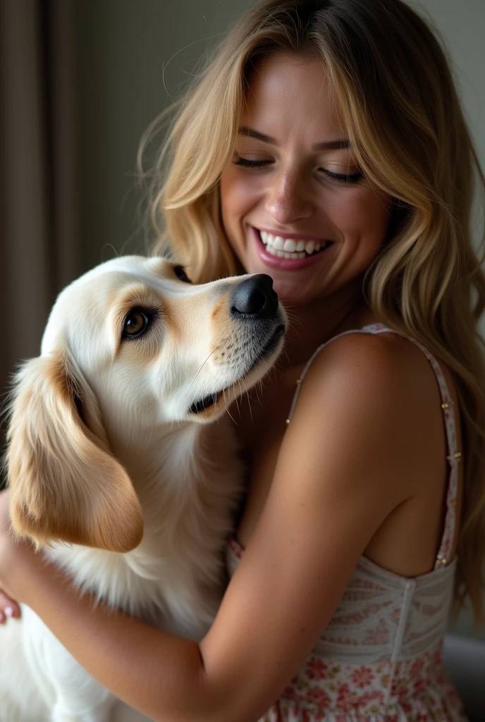 Mamed Pragnent girl licking dog penis
