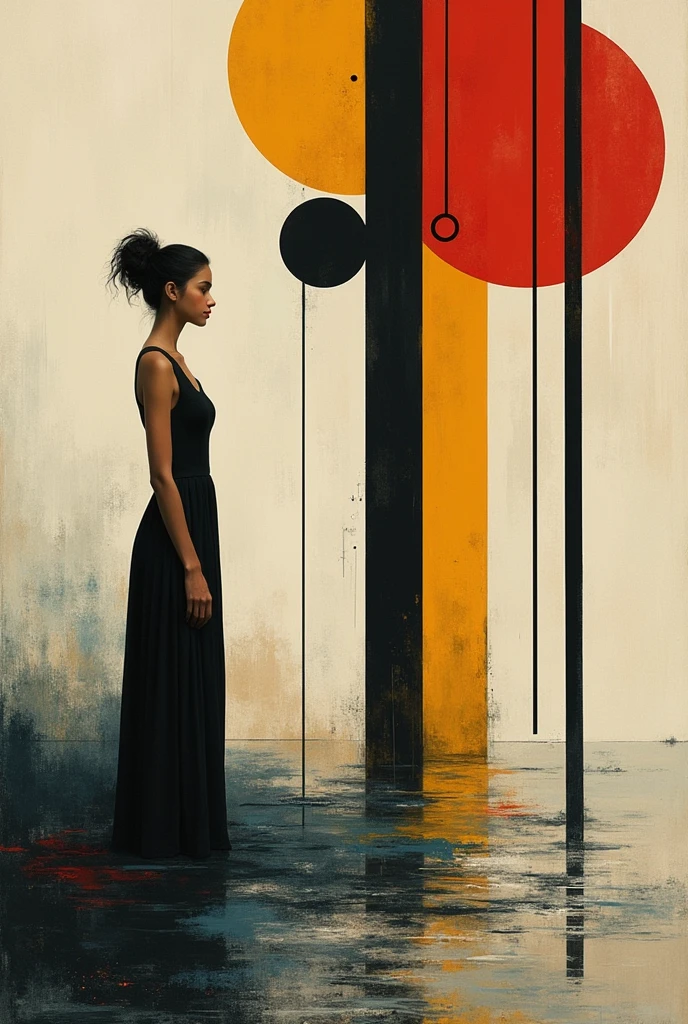subside, love and treachery of a skinny Sri Lankan 34 year old women, use Mondrian as inspiration and generate modern abstract art